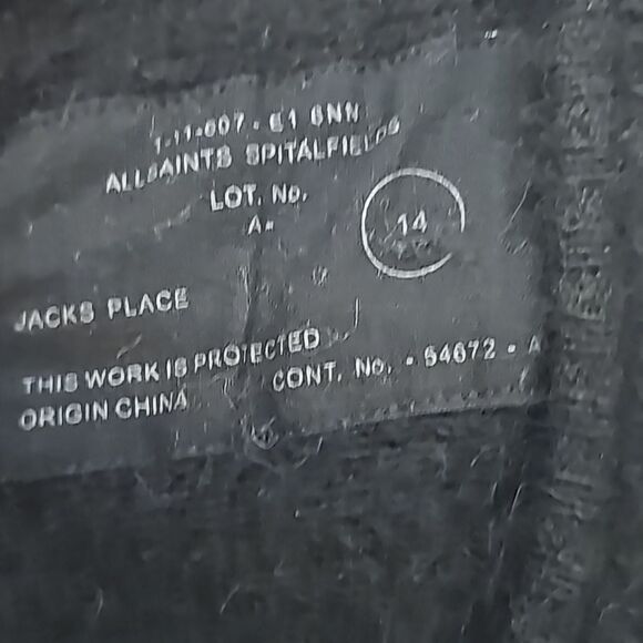 All Saints Jacks Place Oversized Sweater Sz 14 - Picture 7 of 8